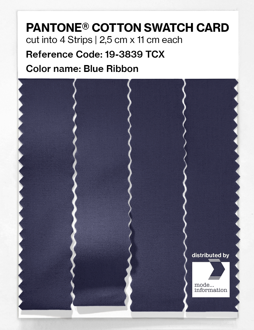 Product image 3 of the product “PANTONE® COTTON SWATCH CARD 19-3839 TCX Blue Ribbon ”