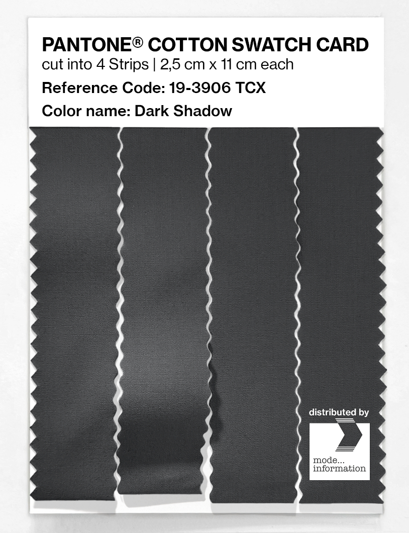 Product image 3 of the product “PANTONE® COTTON SWATCH CARD 19-3906 TCX Dark Shadow ”