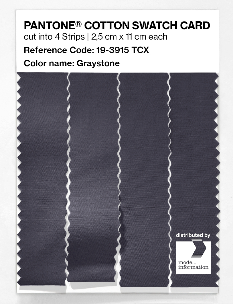 Product image 3 of the product “PANTONE® COTTON SWATCH CARD 19-3915 TCX Graystone ”