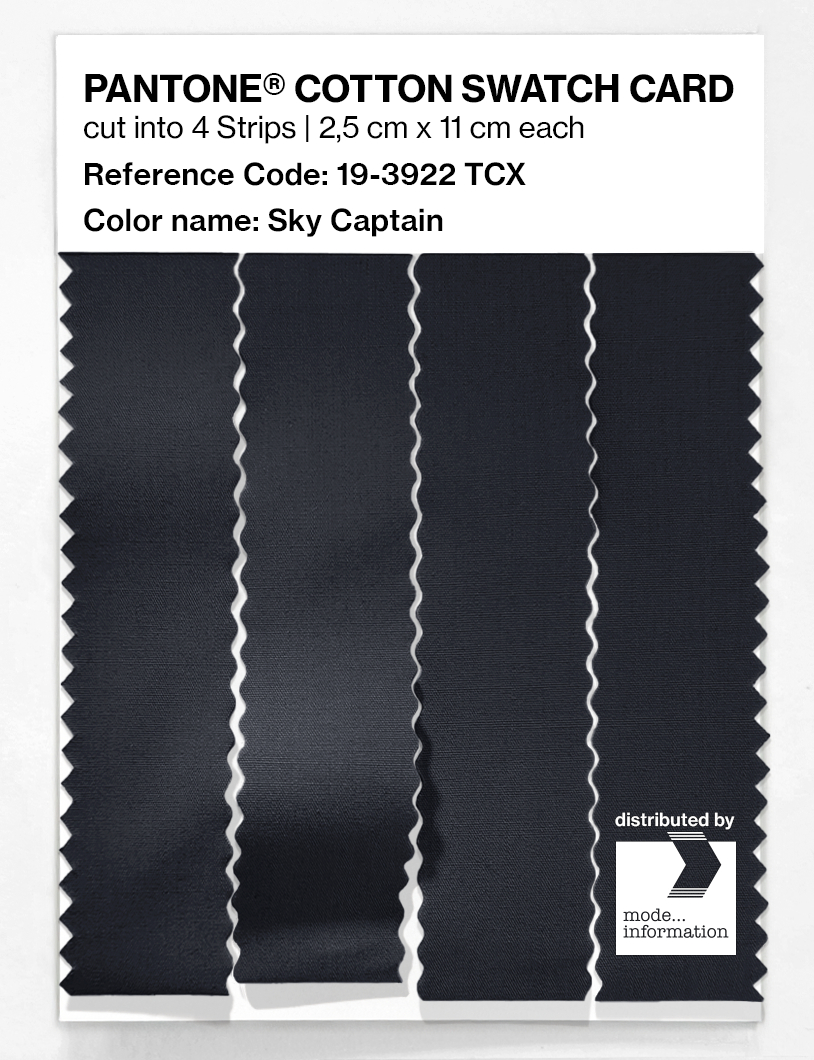 Artikelbild 3 des Artikels “PANTONE® COTTON SWATCH CARD 19-3922 TCX Sky Captain “