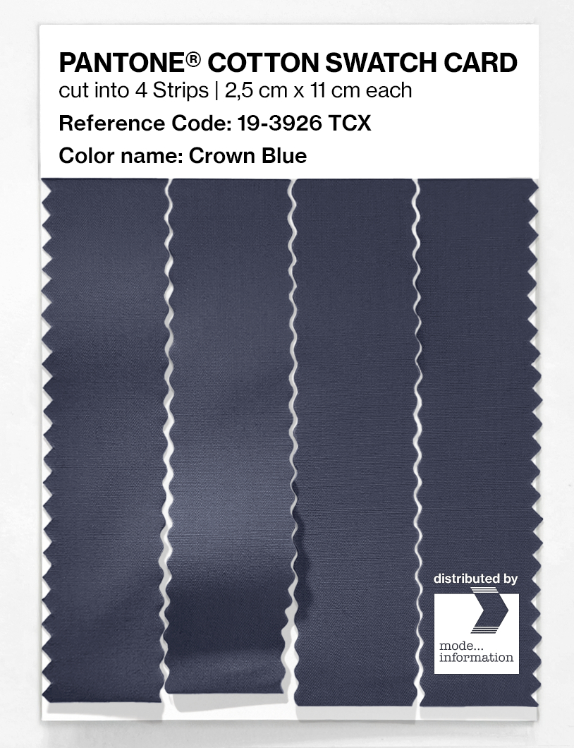 Product image 3 of the product “PANTONE® COTTON SWATCH CARD 19-3926 TCX Crown Blue ”
