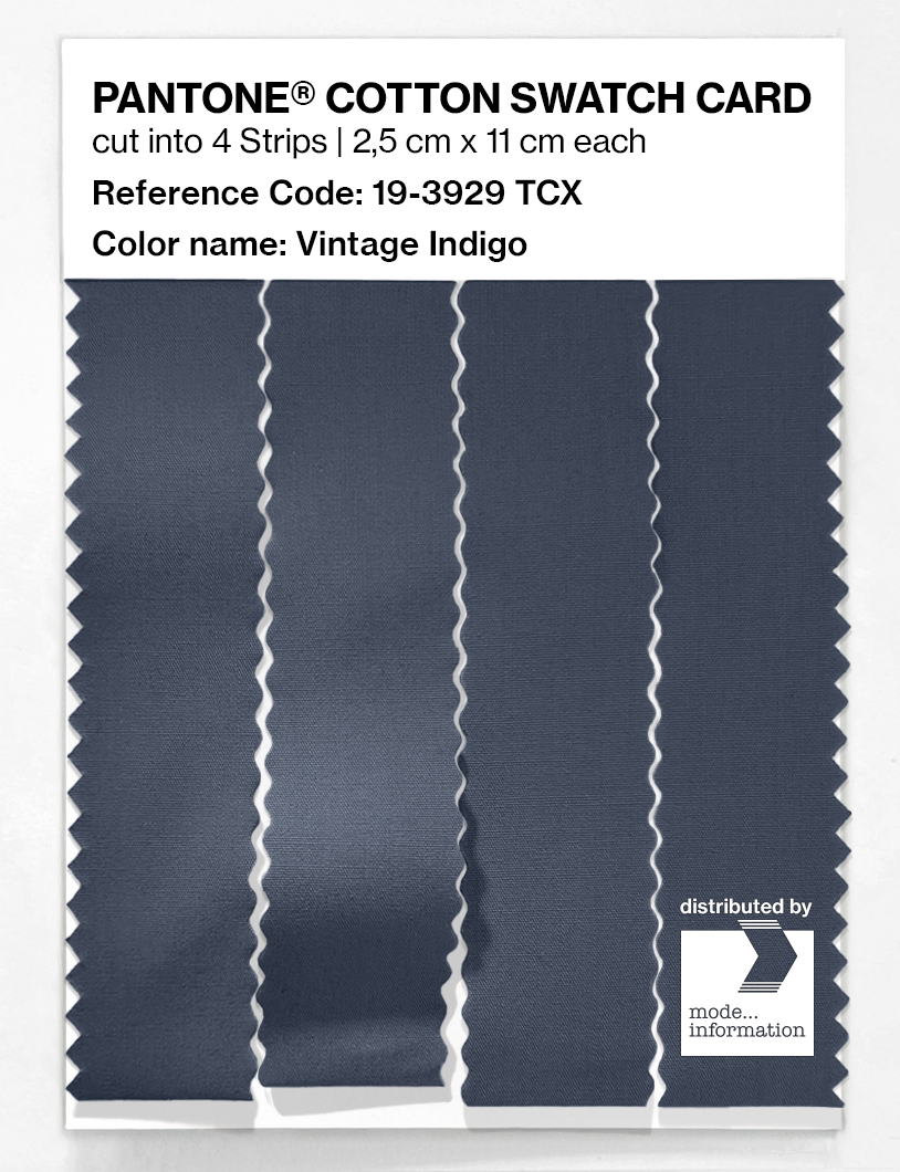 Product image 3 of the product “PANTONE® COTTON SWATCH CARD 19-3929 TCX Vintage Indigo ”