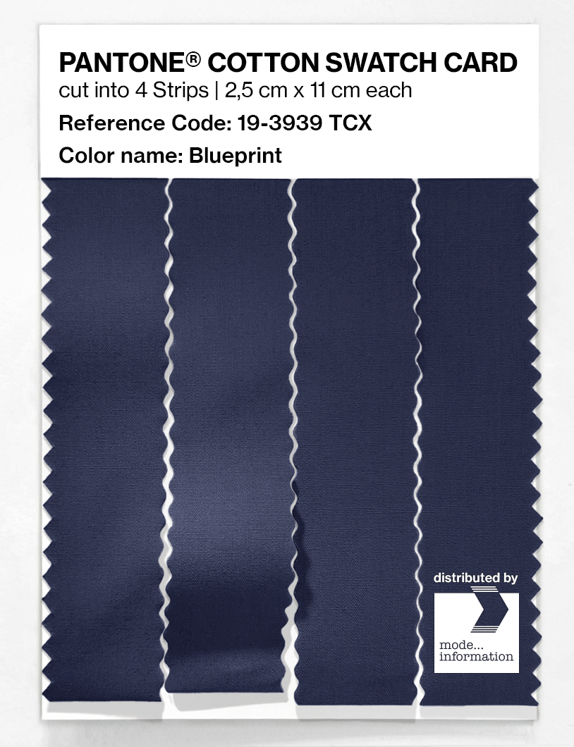 Product image 3 of the product “PANTONE® COTTON SWATCH CARD 19-3939 TCX Blueprint ”