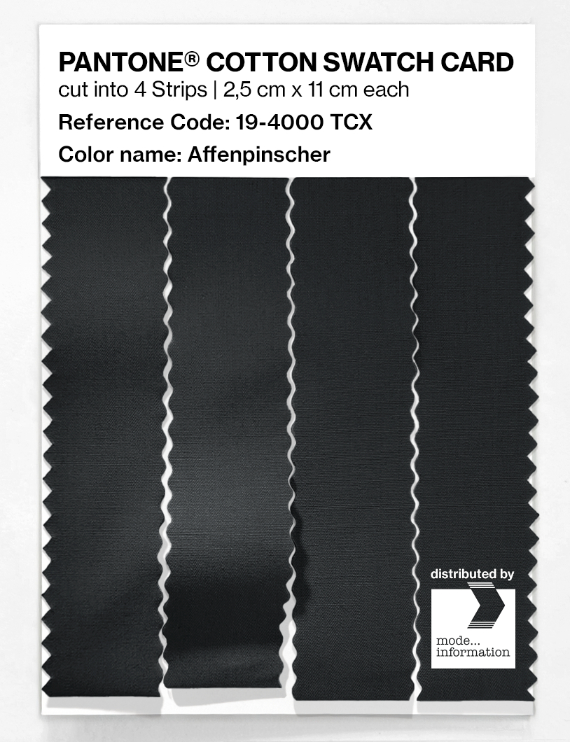Product image 3 of the product “PANTONE® COTTON SWATCH CARD 19-4000 TCX Affenpinscher ”