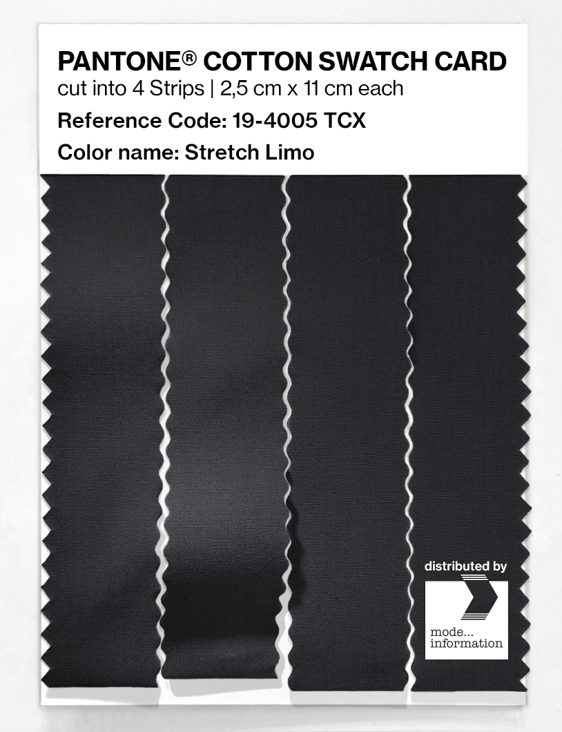 Product image 3 of the product “PANTONE® COTTON SWATCH CARD 19-4005 TCX Stretch Limo ”