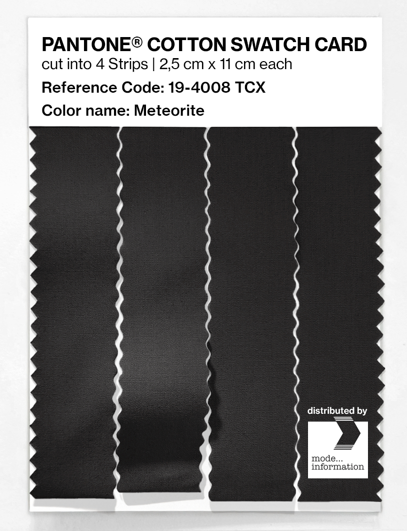 Product image 3 of the product “PANTONE® COTTON SWATCH CARD 19-4008 TCX Meteorite ”