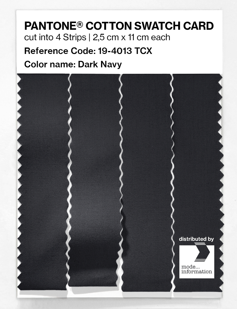 Product image 3 of the product “PANTONE® COTTON SWATCH CARD 19-4013 TCX Dark Navy ”