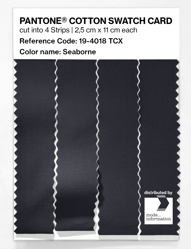 Product image 3 of the product “PANTONE® COTTON SWATCH CARD 19-4018 TCX Seaborne ”