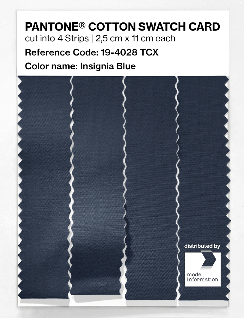 Product image 3 of the product “PANTONE® COTTON SWATCH CARD 19-4028 TCX Insignia Blue ”