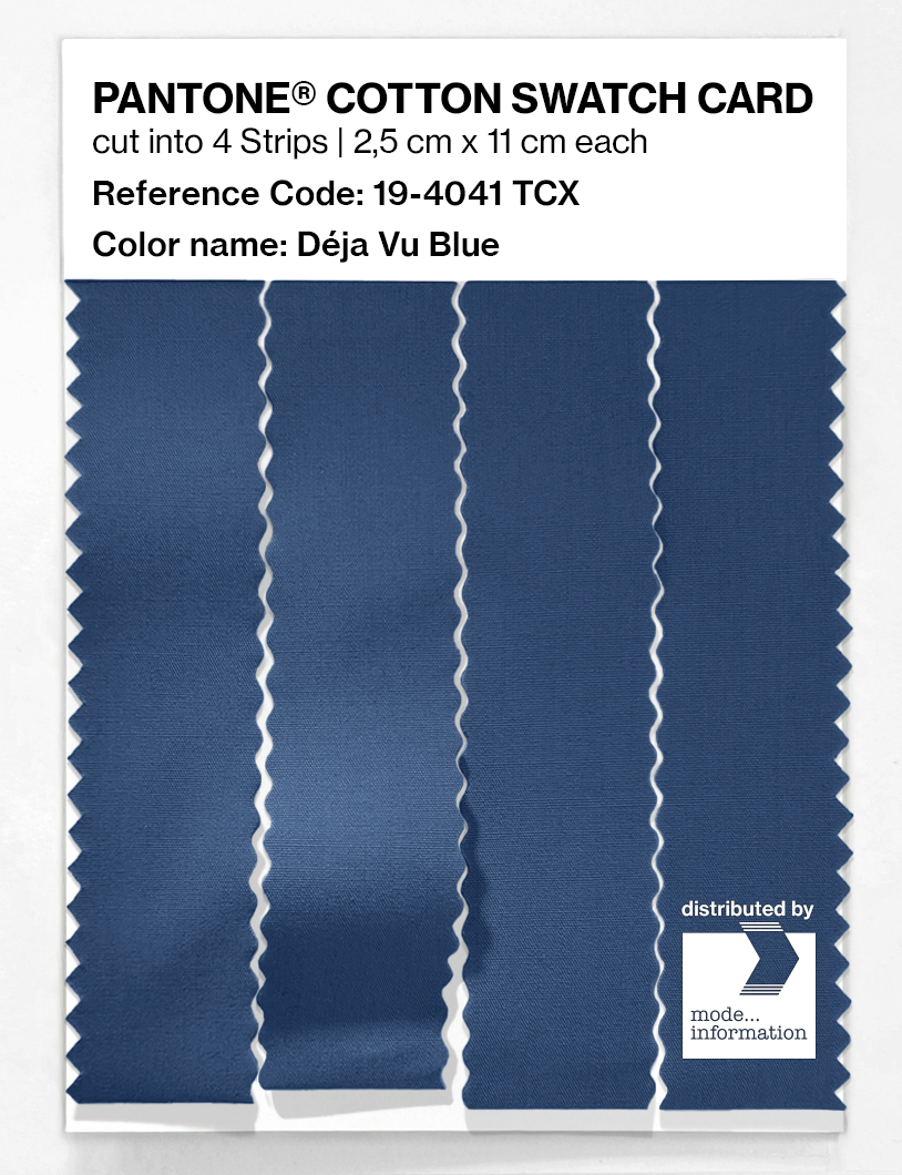 Product image 3 of the product “PANTONE® COTTON SWATCH CARD 19-4041 TCX Déja Vu Blue ”