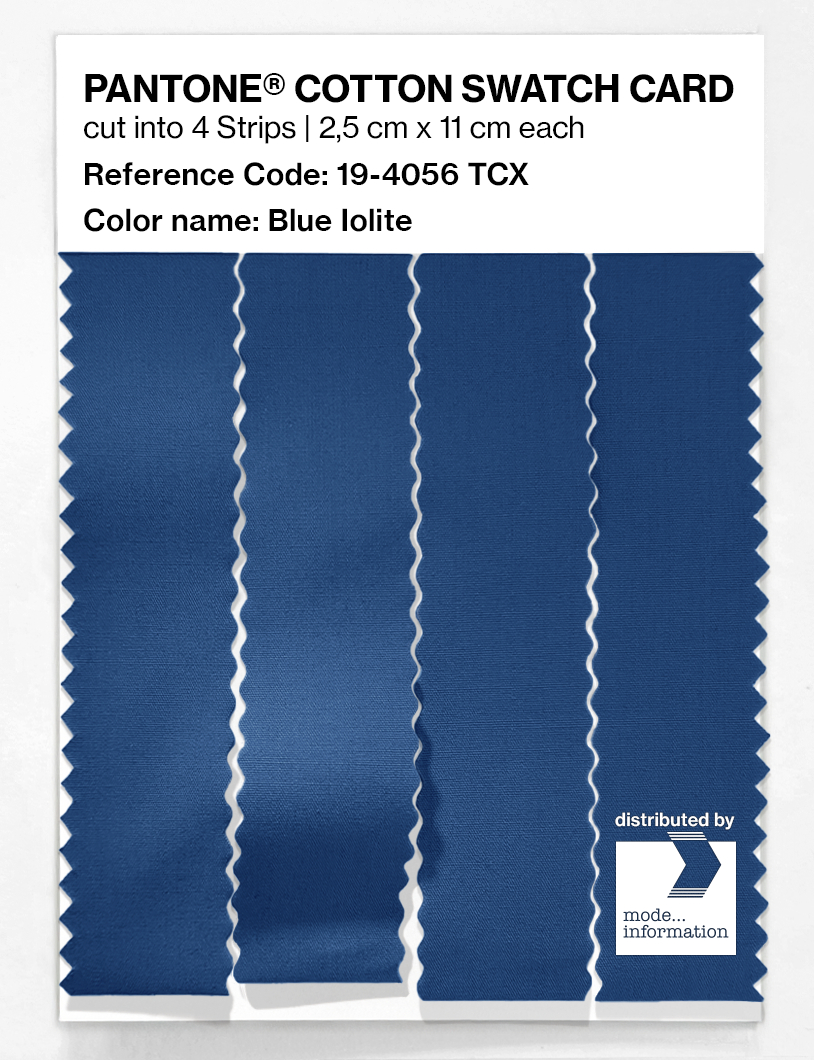 Product image 3 of the product “PANTONE® COTTON SWATCH CARD 19-4056 TCX Blue Iolite ”