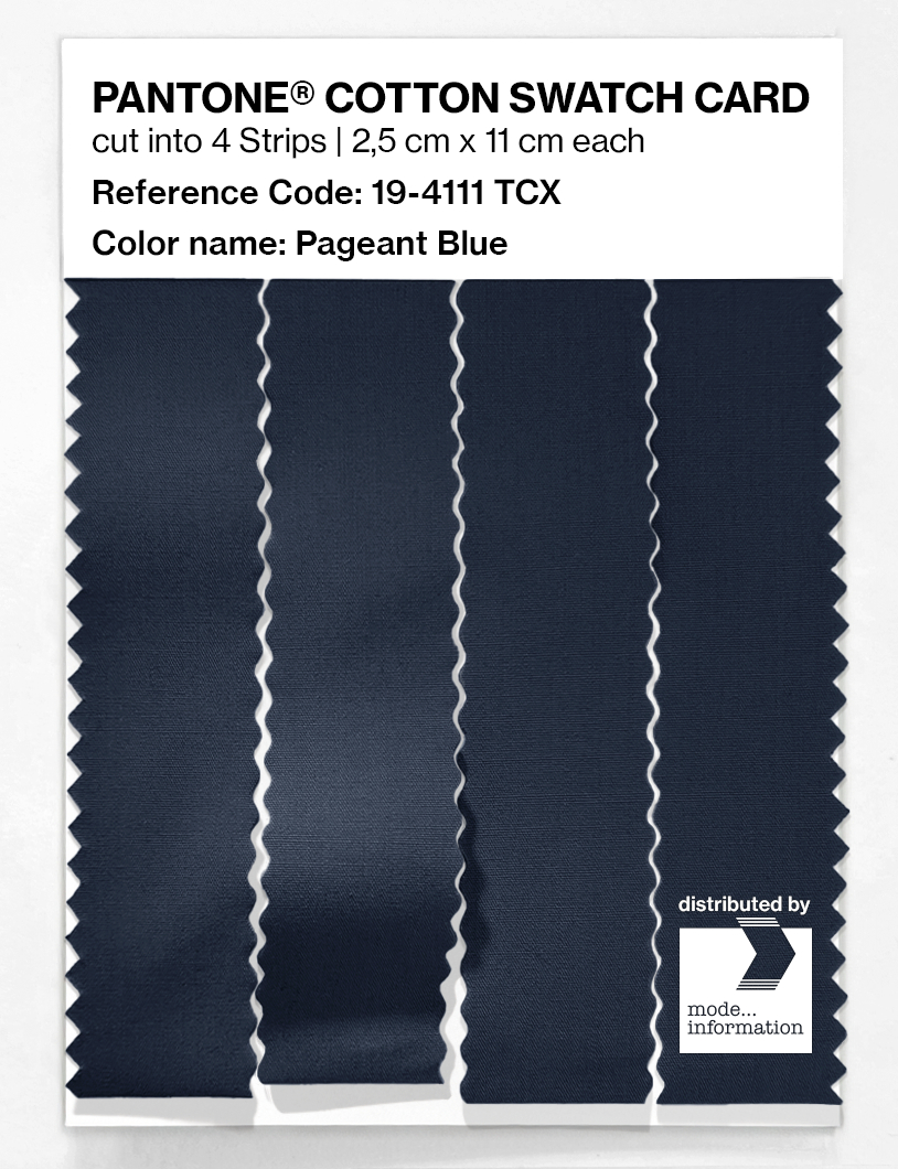 Product image 3 of the product “PANTONE® COTTON SWATCH CARD 19-4111 TCX Pageant Blue ”