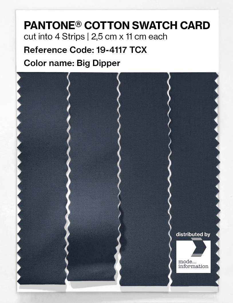 Product image 3 of the product “PANTONE® COTTON SWATCH CARD 19-4117 TCX Big Dipper ”