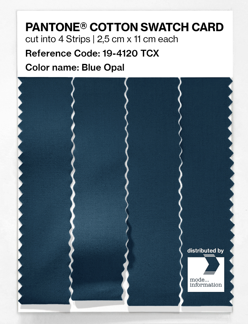 Artikelbild 3 des Artikels “PANTONE® COTTON SWATCH CARD 19-4120 TCX Blue Opal “