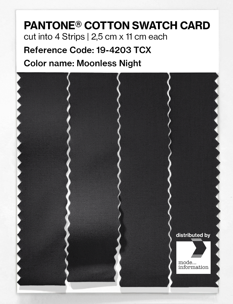 Product image 3 of the product “PANTONE® COTTON SWATCH CARD 19-4203 TCX Moonless Night ”