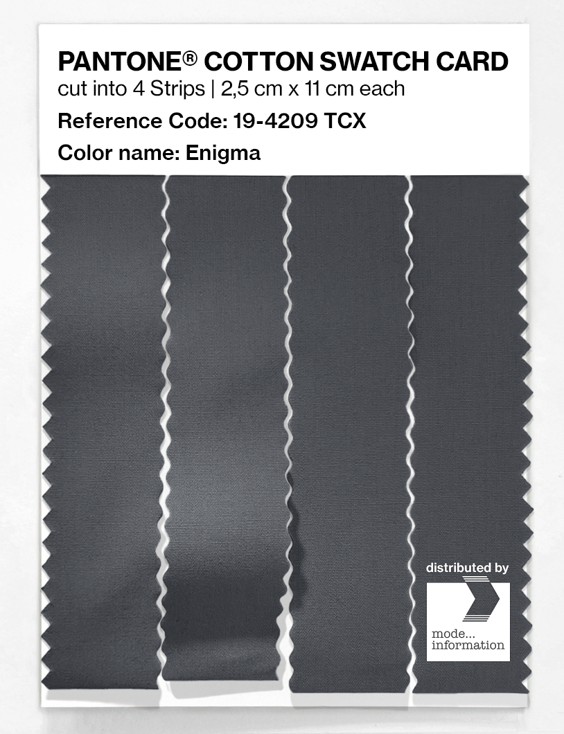 Product image 3 of the product “PANTONE® COTTON SWATCH CARD 19-4209 TCX Enigma ”
