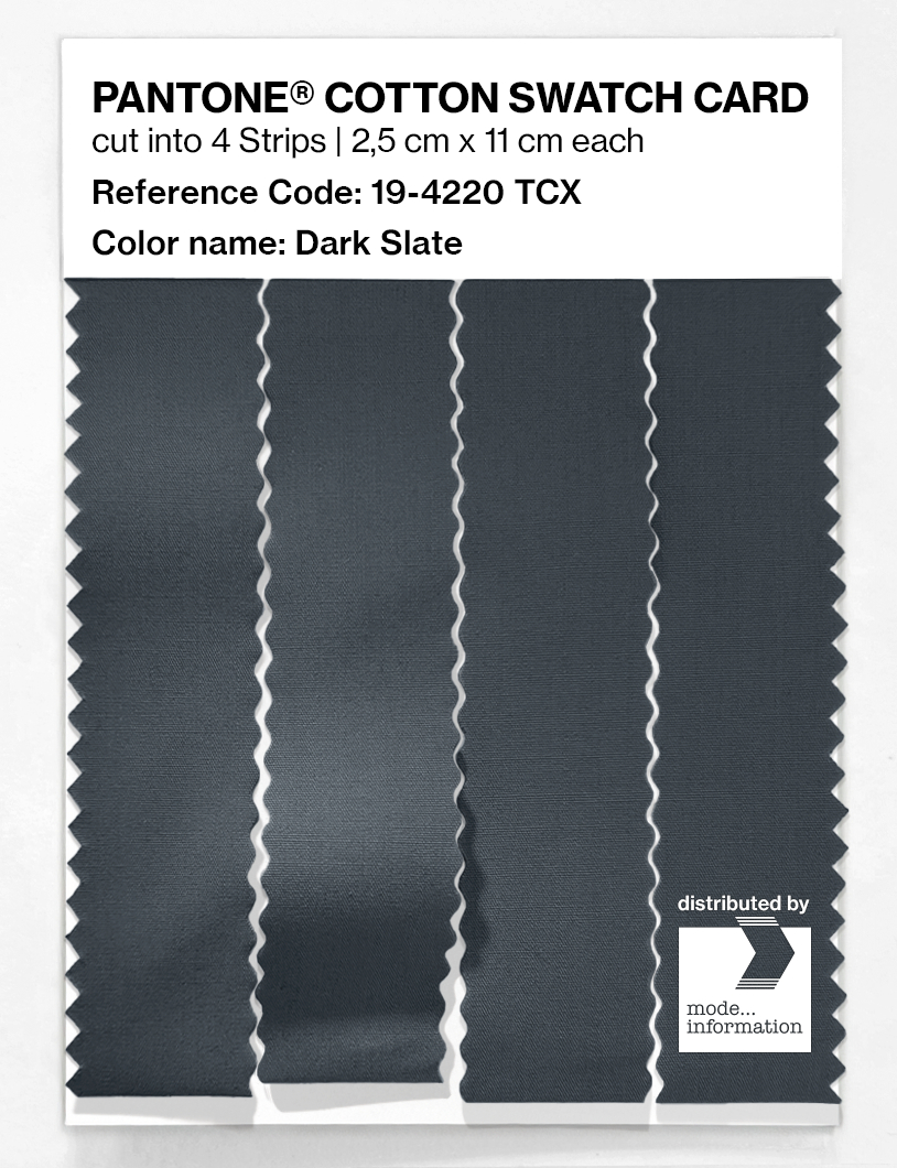 Product image 3 of the product “PANTONE® COTTON SWATCH CARD 19-4220 TCX Dark Slate ”