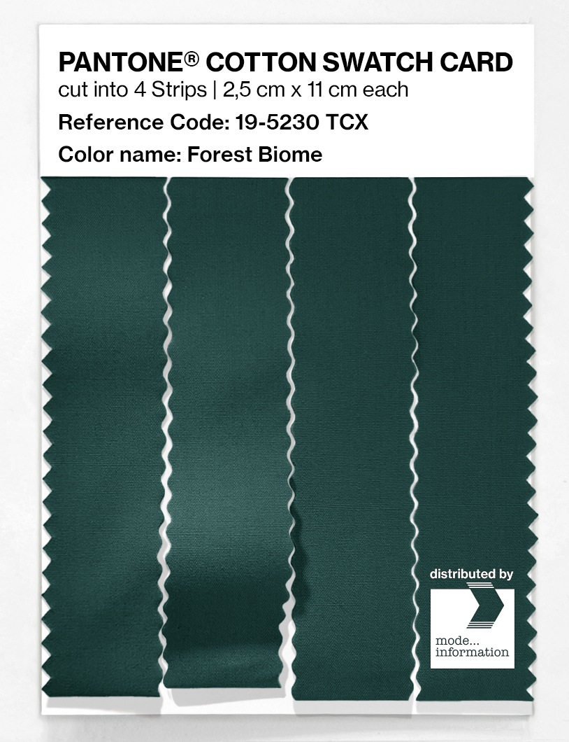 Product image 3 of the product “PANTONE® COTTON SWATCH CARD 19-5230 TCX Forest Biome ”