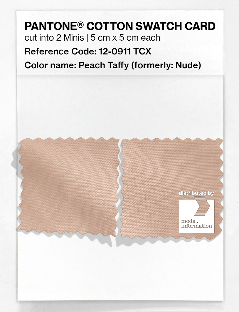 Product image 4 of the product “PANTONE® COTTON SWATCH CARD 12-0911 TCX Peach Taffy ”