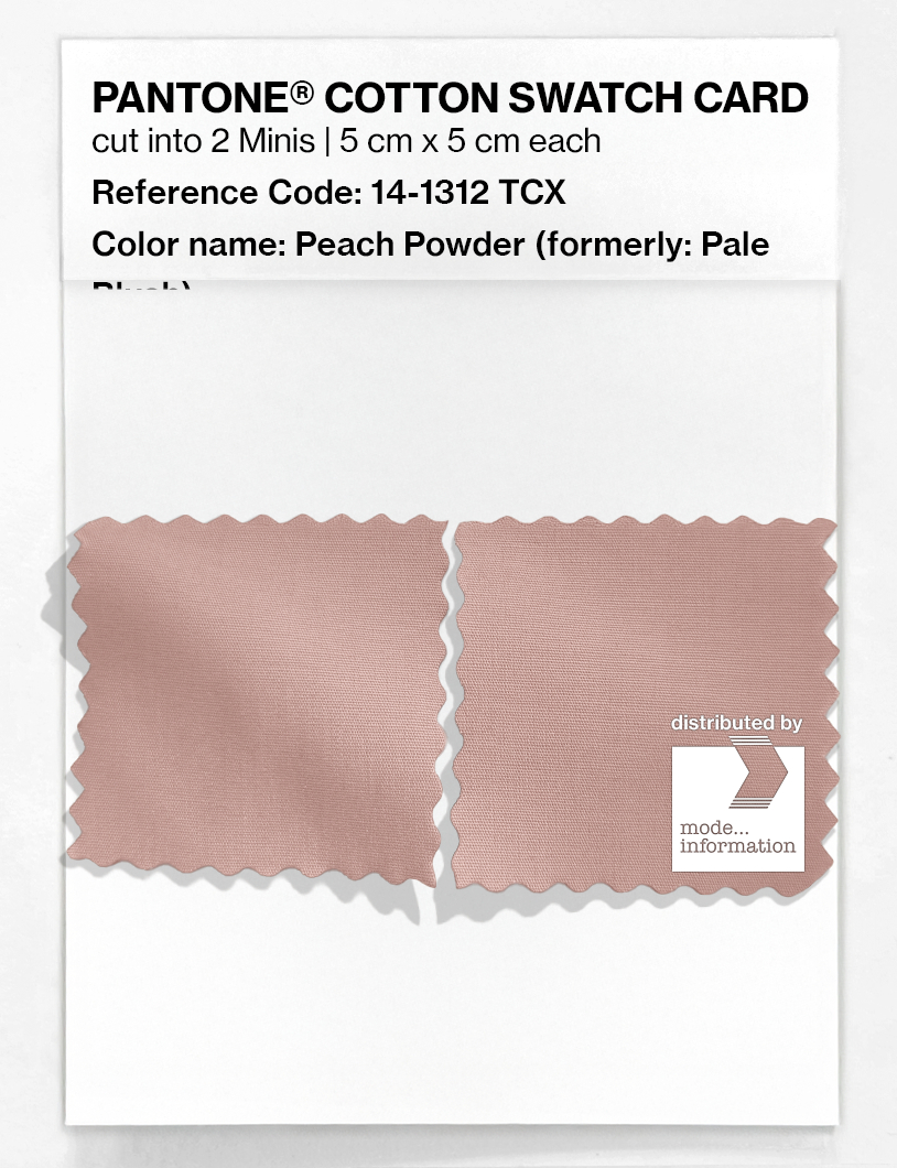 Product image 4 of the product “PANTONE® COTTON SWATCH CARD 14-1312 TCX Peach Powder ”