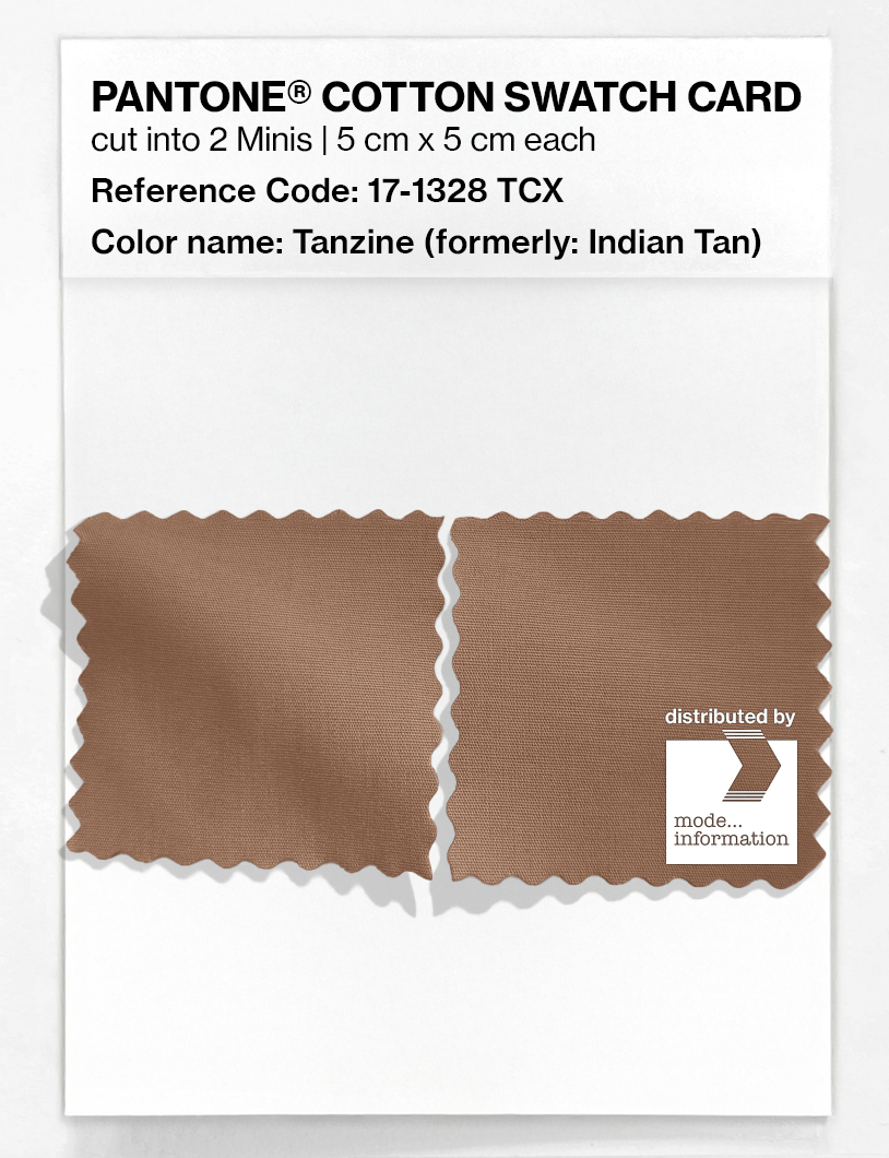 Product image 4 of the product “PANTONE® COTTON SWATCH CARD 17-1328 TCX Tanzine ”