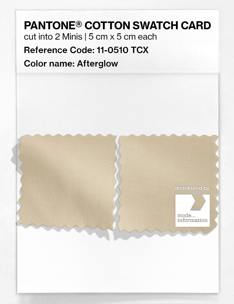 Product image 4 of the product “PANTONE® COTTON SWATCH CARD 11-0510 TCX Afterglow ”