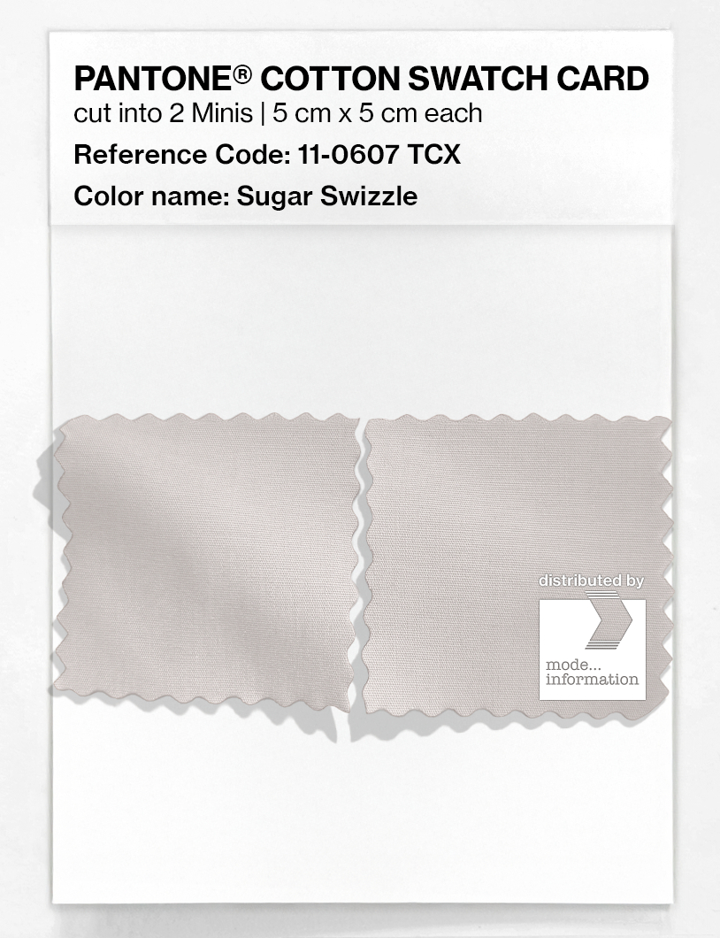 Product image 4 of the product “PANTONE® COTTON SWATCH CARD 11-0607 TCX Sugar Swizzle ”