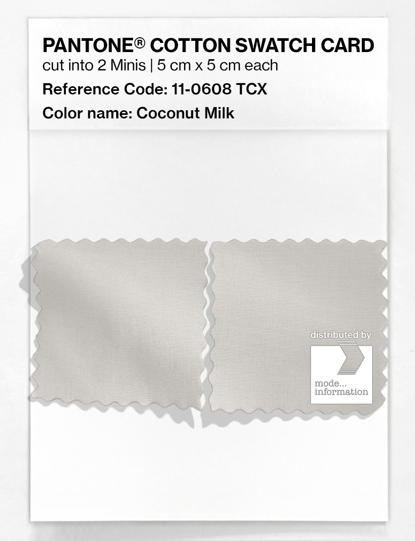 Artikelbild 4 des Artikels “PANTONE® COTTON SWATCH CARD 11-0608 TCX Coconut Milk “