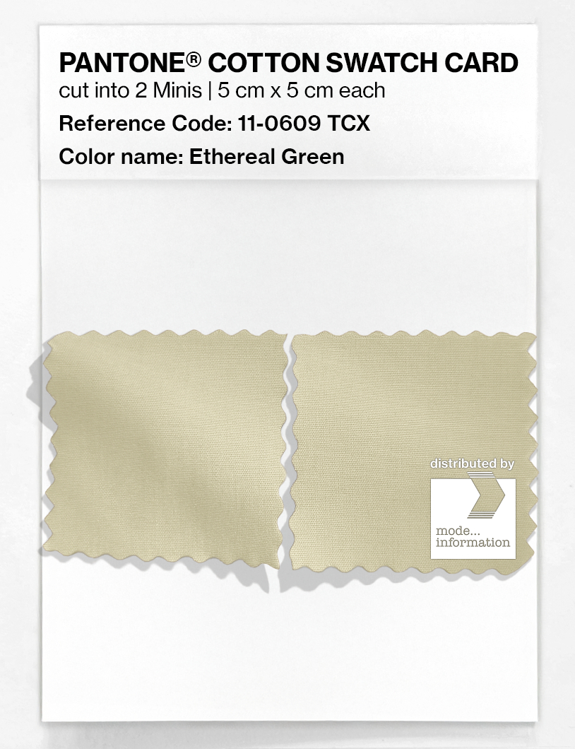 Artikelbild 4 des Artikels “PANTONE® COTTON SWATCH CARD 11-0609 TCX Ethereal Green “