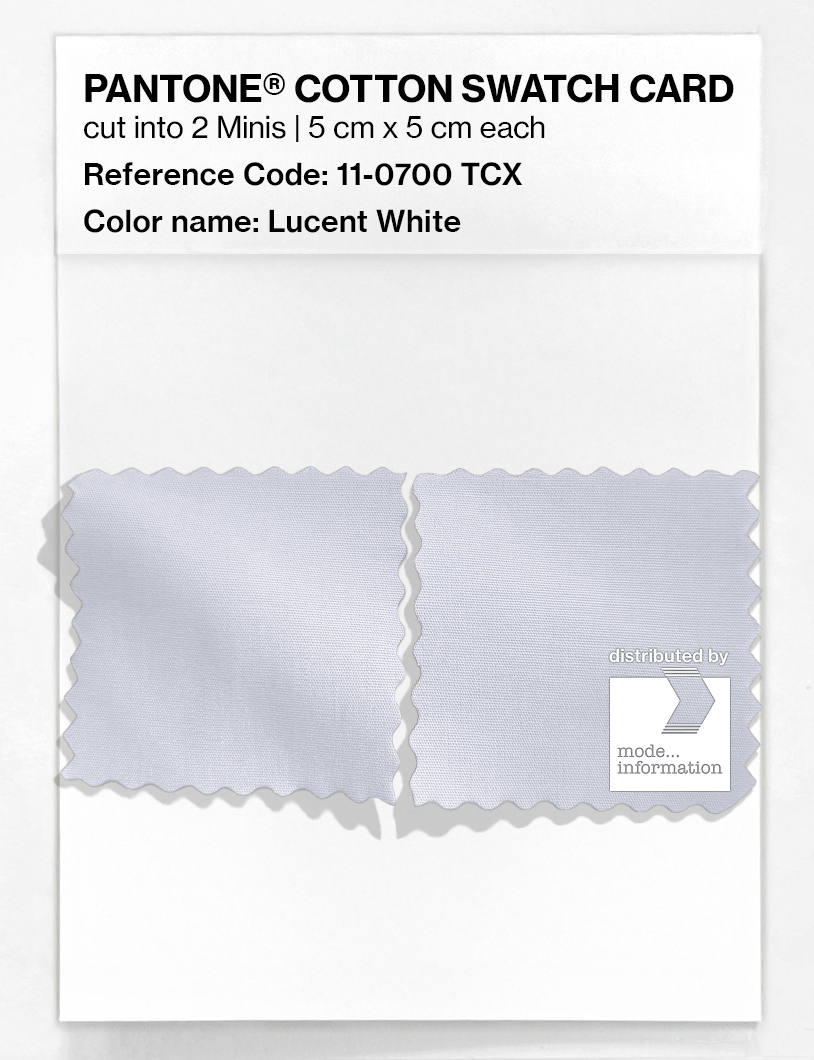 Artikelbild 4 des Artikels “PANTONE® COTTON SWATCH CARD 11-0700 TCX Lucent White “