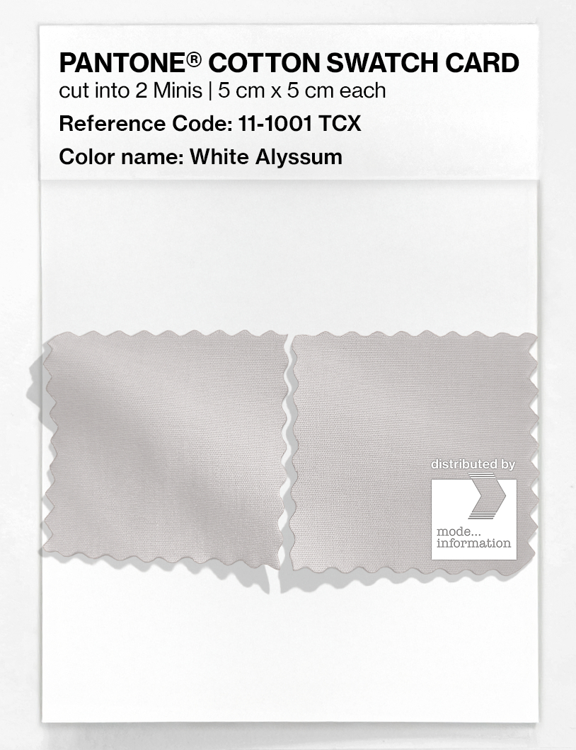 Artikelbild 4 des Artikels “PANTONE® COTTON SWATCH CARD 11-1001 TCX White Alyssum “
