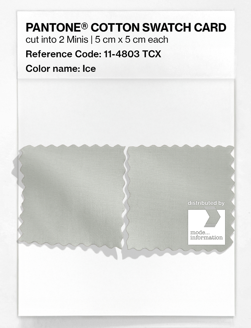 Product image 4 of the product “PANTONE® COTTON SWATCH CARD 11-4803 TCX Ice ”