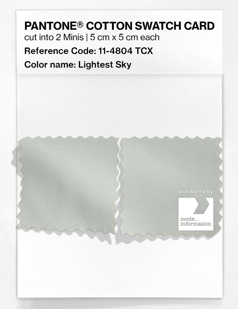 Artikelbild 4 des Artikels “PANTONE® COTTON SWATCH CARD 11-4804 TCX Lightest Sky “
