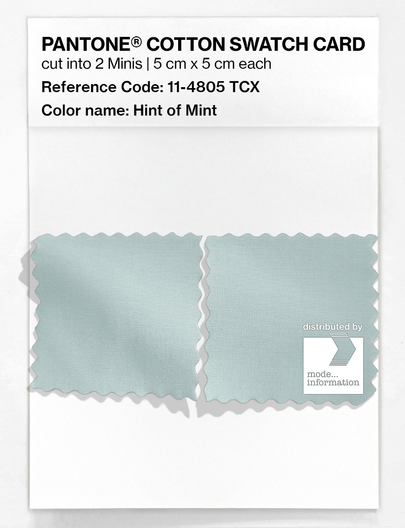 Artikelbild 4 des Artikels “PANTONE® COTTON SWATCH CARD 11-4805 TCX Hint of Mint “