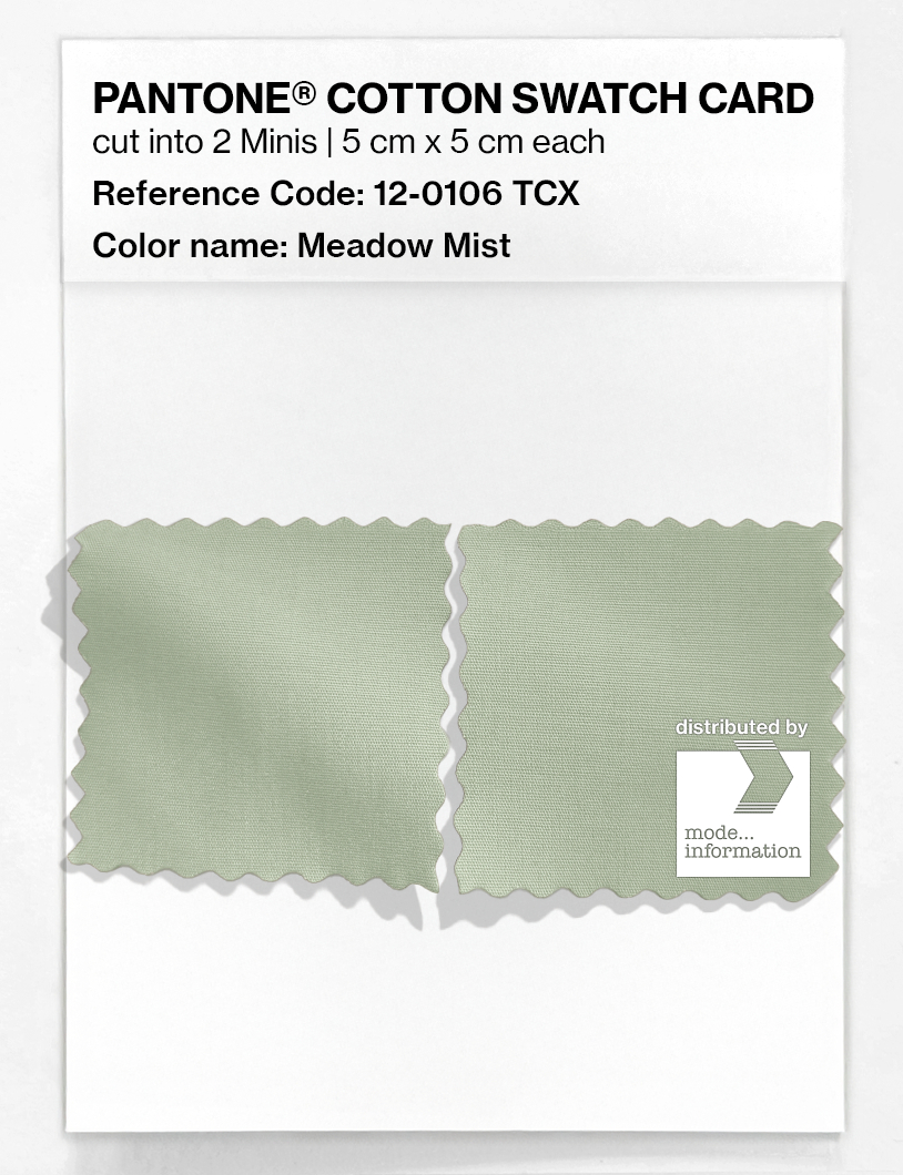 Artikelbild 4 des Artikels “PANTONE® COTTON SWATCH CARD 12-0106 TCX Meadow Mist “