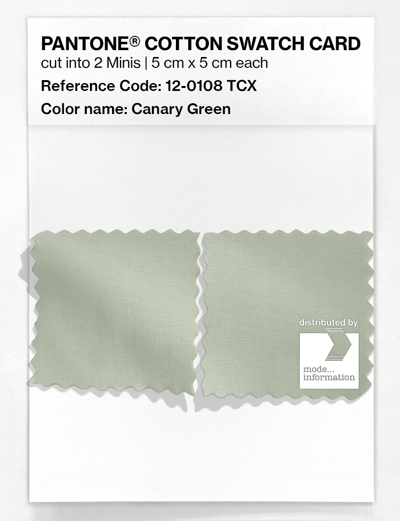 Artikelbild 4 des Artikels “PANTONE® COTTON SWATCH CARD 12-0108 TCX Canary Green “