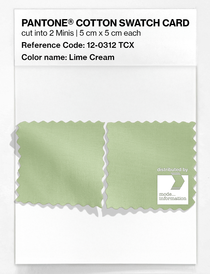 Artikelbild 4 des Artikels “PANTONE® COTTON SWATCH CARD 12-0312 TCX Lime Cream “