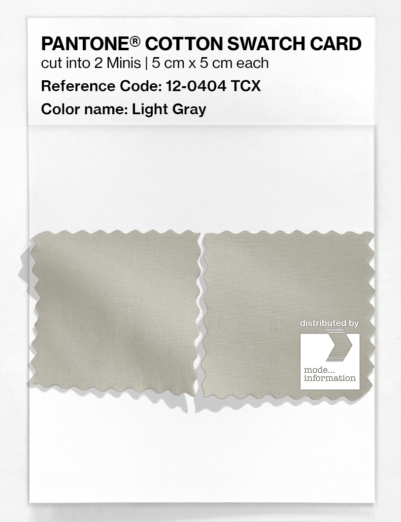 Artikelbild 4 des Artikels “PANTONE® COTTON SWATCH CARD 12-0404 TCX Light Gray “