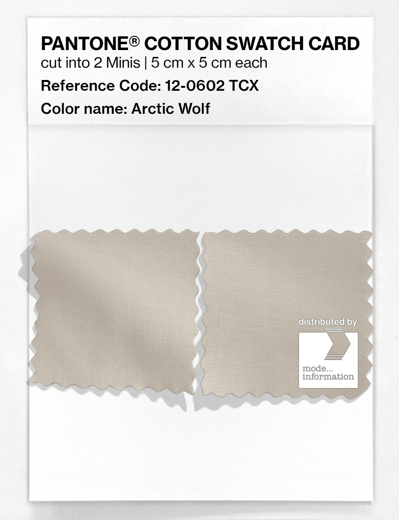 Artikelbild 4 des Artikels “PANTONE® COTTON SWATCH CARD 12-0602 TCX Arctic Wolf “