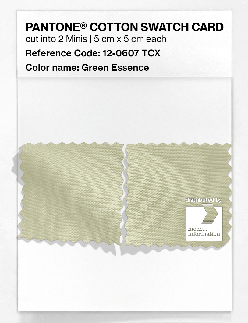 Product image 4 of the product “PANTONE® COTTON SWATCH CARD 12-0607 TCX Green Essence ”