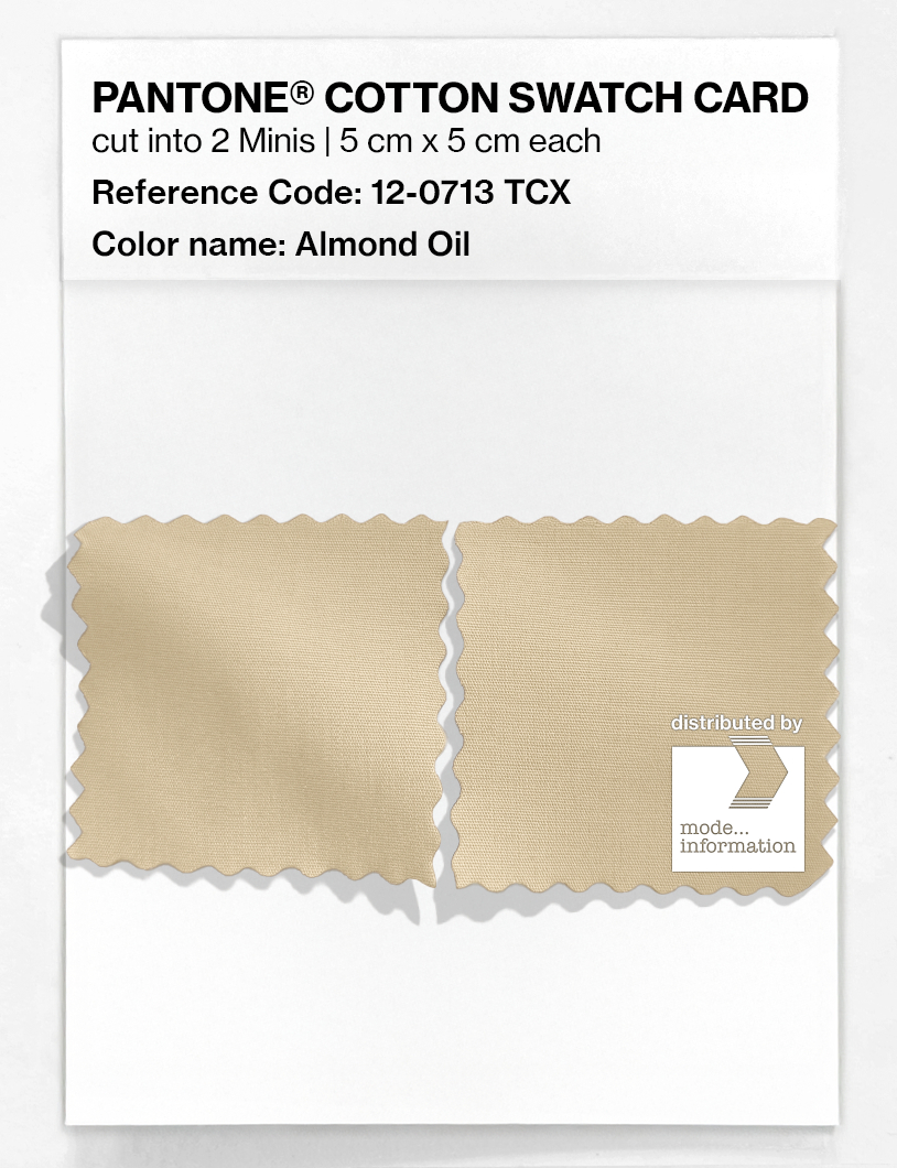 Artikelbild 4 des Artikels “PANTONE® COTTON SWATCH CARD 12-0713 TCX Almond Oil “