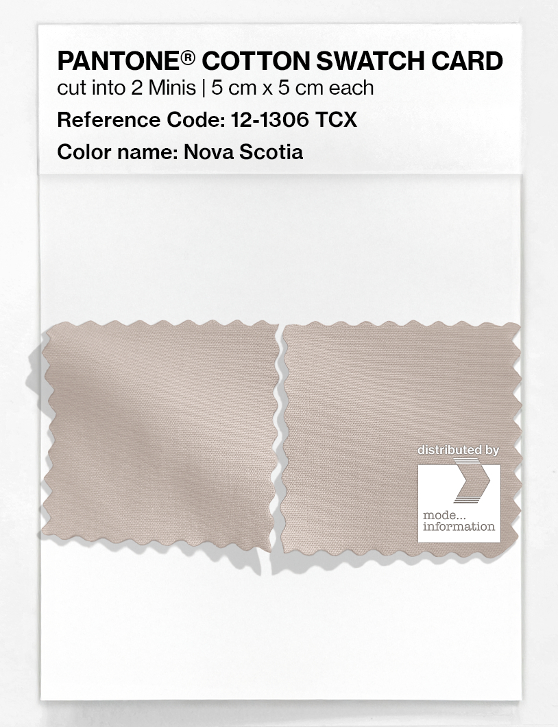 Product image 4 of the product “PANTONE® COTTON SWATCH CARD 12-1306 TCX Nova Scotia ”