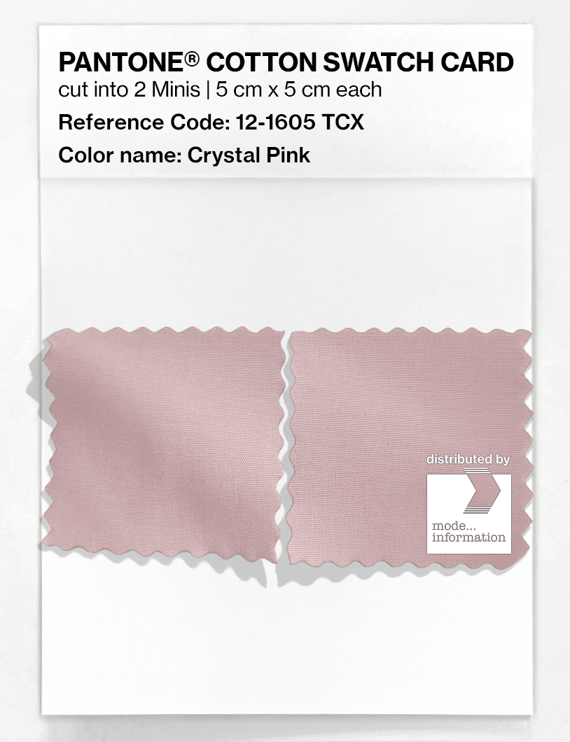 Artikelbild 4 des Artikels “PANTONE® COTTON SWATCH CARD 12-1605 TCX Crystal Pink “