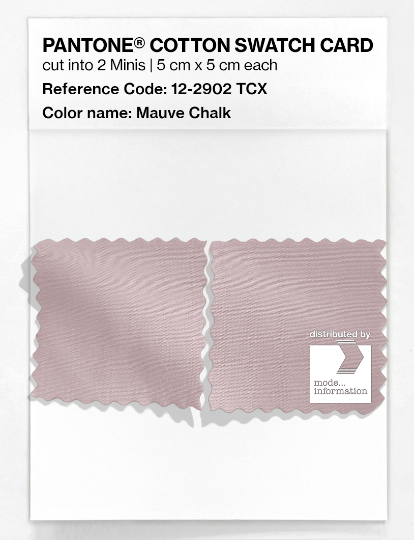 Product image 4 of the product “PANTONE® COTTON SWATCH CARD 12-2902 TCX Mauve Chalk ”