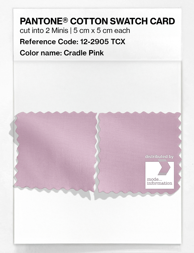 Product image 4 of the product “PANTONE® COTTON SWATCH CARD 12-2905 TCX Cradle Pink ”
