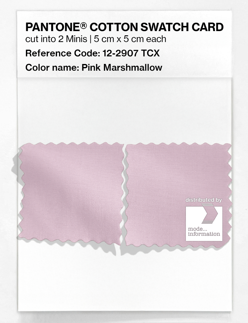 Product image 4 of the product “PANTONE® COTTON SWATCH CARD 12-2907 TCX Pink Marshmallow ”
