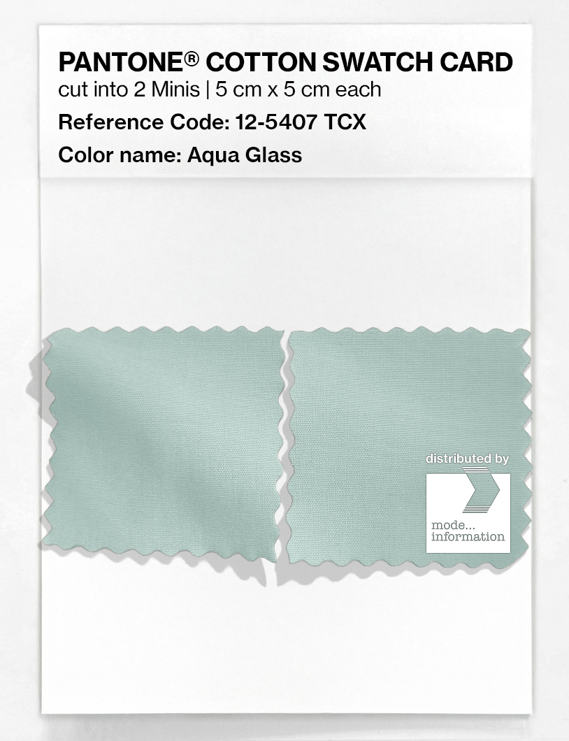 Artikelbild 4 des Artikels “PANTONE® COTTON SWATCH CARD 12-5407 TCX Aqua Glass “