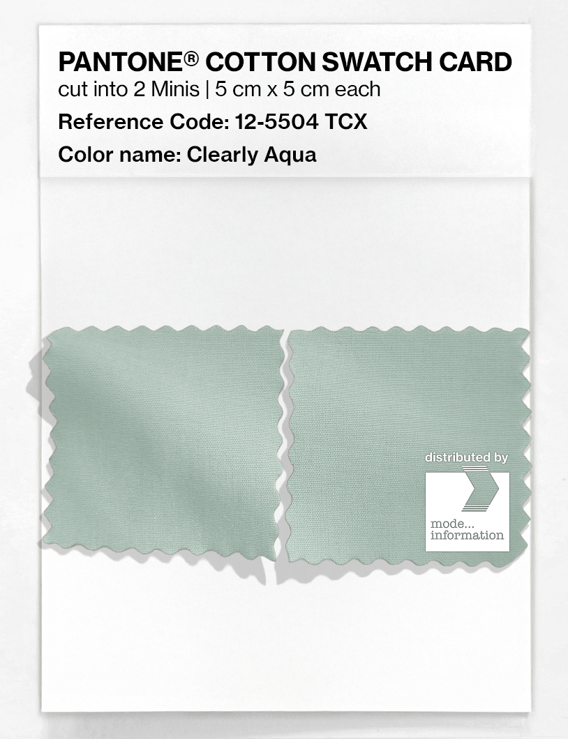Artikelbild 4 des Artikels “PANTONE® COTTON SWATCH CARD 12-5504 TCX Clearly Aqua “