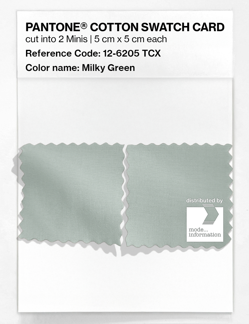 Artikelbild 4 des Artikels “PANTONE® COTTON SWATCH CARD 12-6205 TCX Milky Green “
