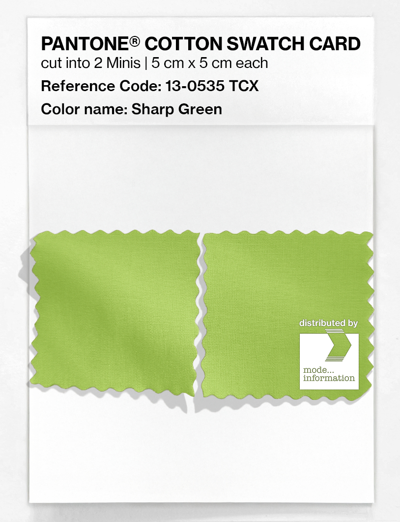 Artikelbild 4 des Artikels “PANTONE® COTTON SWATCH CARD 13-0535 TCX Sharp Green “